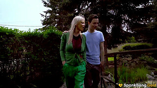 SPANKBANG GOLD -"You Were My First Crush!" – Busty Blonde Ex-Babysitter Nadya Basinger Rides Huge Dick