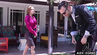 Curvy Redhead Krissy Lynn Gets Fucked By Alex Legend Outdoors!