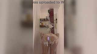 Cute teen loves to shower