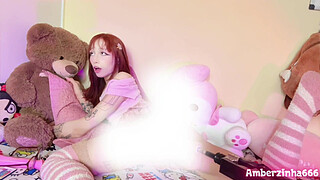 SEX MACHINE with Cute Goth Redhead Brazilian PAWG [FREE SCENE]