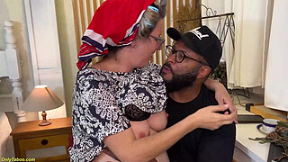 tight granny ass stretched by a big black dick