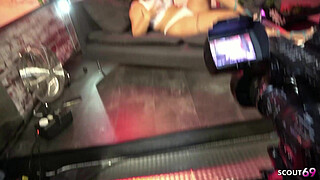 Curvy Swiss Latina Girlwith Big Tits and Butt talk to POV Blowjob and cum in mouth at Model Job