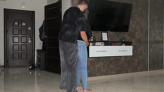 New Girlfriend Want Rob Me But I Caught Her And Rough Fuck From Behind