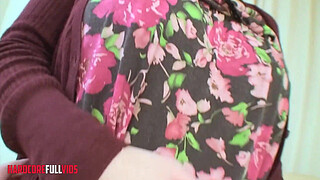 Asian Pregnant Japanese with very hairy pussy pleases a guy