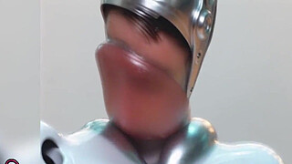 Fembot Blowjob Close-Up: Robotic Lips Sucking Robotic Cock