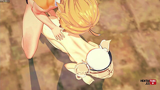 Genshin Impact Hentai - Barbara Fucked Twice by Aether with creampie - Anime Manga Asian Japanese Game Porn