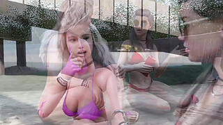 Breeze Of Passion #03 - Busty Rich Chick Gets Cum All Over Her Pretty Face