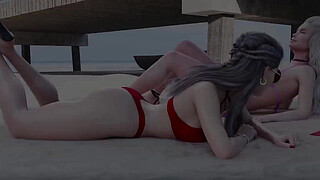 Breeze Of Passion #03 - Busty Rich Chick Gets Cum All Over Her Pretty Face