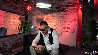 Curvy Brown Skin German Bitch with Big Butt and Tits seduce to Fuck at Model Job and let him cum in her Mouth