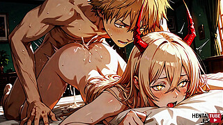 Chainsaw Man Hentai - Denji x Power Pic Collection - Japanese Asian Manga Anime Game Porn Video