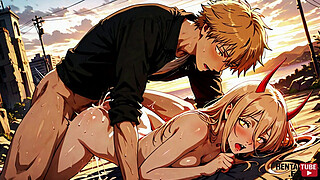 Chainsaw Man Hentai - Denji x Power Pic Collection - Japanese Asian Manga Anime Game Porn Video