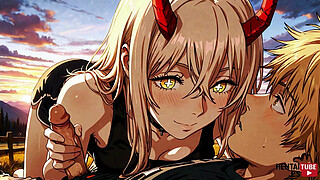 Chainsaw Man Hentai - Denji x Power Pic Collection - Japanese Asian Manga Anime Game Porn Video