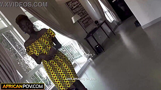 Thick Big Tits Ebony Booked For a Blowjob In Amateur Modeling Casting