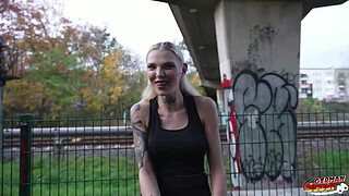 GERMAN SCOUT - Blonde Fitness Model Teen Lexi Star Pick Up for Premier Porn Casting Fuck