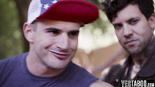 Virgin innocent teen gangbanged by step uncle and his step sons