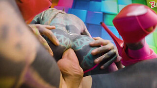 Thick COCK ANAL destroying wild horny HIPPIE whore