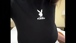 Stepmom with big tits in a short tank top