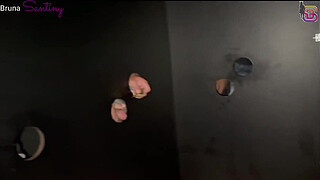 Another day of me being a cuckold's whore in the glory hole - I want to give my pussy to everyone.