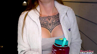 Ginger Tattooed MILF Parker Messy Throat Worship Deep Pounding Action!