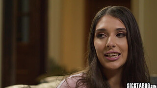 Big ass stepdaughter Aria Sloane wants a new pet so she have to earn it