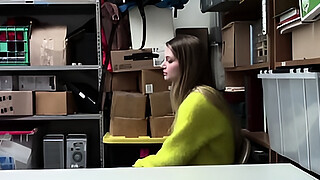 Blonde Teen With Big Tits Gets Her Tight Pink Pussy Fucked By Security Officer