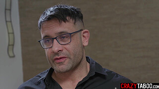 Big ass blonde MILF hardcore threesome anal sex with husband and therapist