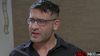 Big ass blonde MILF hardcore threesome anal sex with husband and therapist