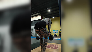 Booty at the gym hot milf ass