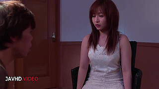 Fingering sets off steamy hot JAV scene Creampie fuels kinky lust MILF