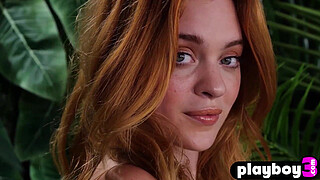 Sexy big tits redhead MILF model Celeste Rasmussen passion posing action