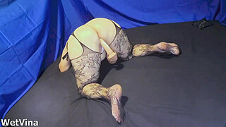 Creampie dildo orgasm after stranger cum inside