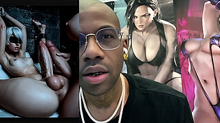Big Breast Thicc Ass Transgender Cock 2B Fucking 9S In Her Tight Ass Hole Until She Creampies, Transgender And Chill, AI Generated