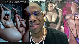 Big Breast Thicc Ass Transgender Cock 2B Fucking 9S In Her Tight Ass Hole Until She Creampies, Transgender And Chill, AI Generated