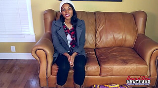 Skylar Slim Brunette Amateur Messy Throat Worship Deep Thrust Heat!