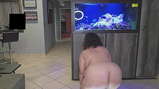 BBW bouncing her GIANT BOOBS and BIG ASS, BIG PUSSY view from below