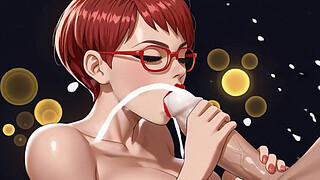 Lilas cum facial compilation (Ai animation)