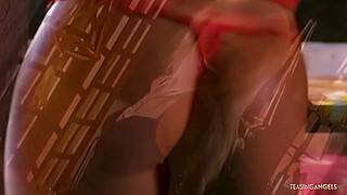 Two sexy blondes with small tits are sharing a dick in an anal sex adventure