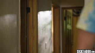 Asian girl swallowed big cock and hot teen enjoyed hardcore threesome sex after blowjob