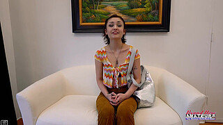 Tiny Brunette Wendy Showe Her Big Eyes Gagging With Dick And Gets Pounded!