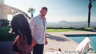 Big tits stepdaughter keeps stepdad hard