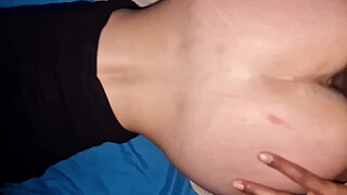 5 Days of Hardcore Sex! Stepbrother fucking Stepsister's big natural ass doggy style and a huge, intense cumshot