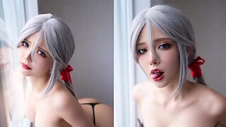 ai generated korean cosplay SFW vs NSFW Failgrace