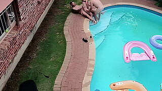 Flying around with my drone and the neighbours had an orgy in the swimming pool