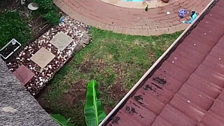 Flying around with my drone and the neighbours had an orgy in the swimming pool