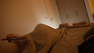 Step Mom's Naughty Video Call Sparks Wild Hotel Bed Share with Stepson