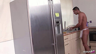 Loser Cuckold husband have to watch while his perfect wife and her best Friend get fucked by Fat Cock Guy