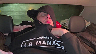 Dirty sluts sucking dick in the Uber before party! Knock Knock Stream