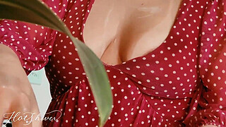 My husband became aroused by my friend’s large breasts, and I shared him with her.