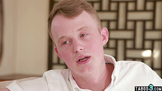 Teen babysitter Sera Ryder helps her boss release some of his excess sperm