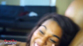 Busty Brunette Skylar Handjob Tease with Big Tits Stroking Passion!